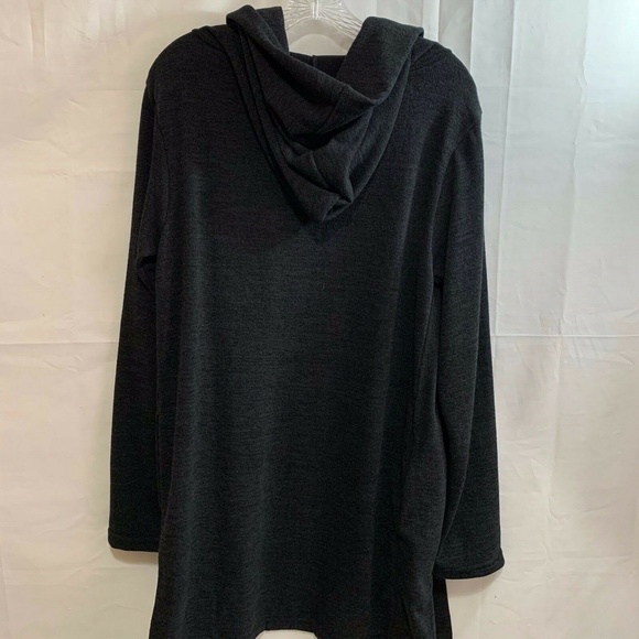 Given Womens NWT Hooded Cardigan Sweater in Black Size M - Picture 3 of 4